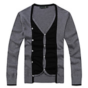 mænds bomuld løs strik sweater