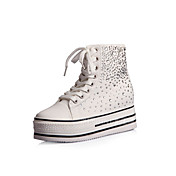 Unique Canvas Platform Ankle Boots With Lace-up Back to School Shoes (More Colors)