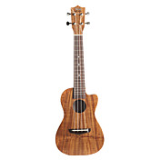 Koa Pili Koko - (Ac-cc) Alt fast Koa Bortskæring Concert Ukulele med Bag / Rem