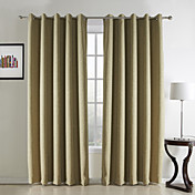 (Two Panels) Country Multi Color Polyester Blackout Curtains