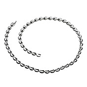 Lucky Four Leaf Clover santé collier Titanium (TN07)