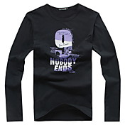 Männer Baumwolle Langarm T-Shirt