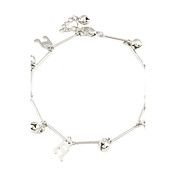 Musical Note Sliver Plated Anklet