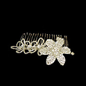 Legering med Crystal / Rhinestone kvinners hår Combs
