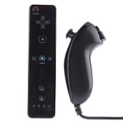Remote and Nunchuk Controller for Wii/Wii U (Black)