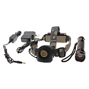2-in-1 5-Mode Cree XM-L T6 LED Flashlight Lampe frontale et Set (1x18650, 1200LM)