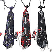 Cool Metal Pins And Rivets Punk Lolita Tie