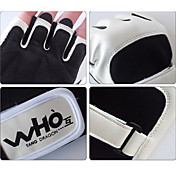 Men'S White-Black Extended Bracers Sports Gloves