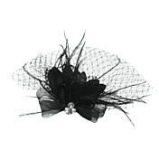 Fashion Net With Rhinestone / Flower Women's Birdcage Veils