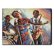 Pintados à mão pintura a óleo Arte Jazz Pessoas 1211-PE0124