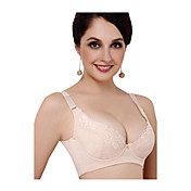 Elegant Chinlon Gather Together Adjustable Detchable Bra with Lace