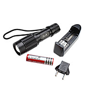 UltraFire E7 5-Mode Cree XM-L T6 LED Taschenlampe Set (10W, 1000LM, 1x18650)