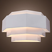 White Metal Wall Sconce Geometrical Designed Style