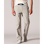 Männer 100% Cotton Casual Pants (Light Khaki, M)