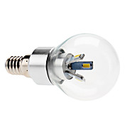 E14 3W 6x5630 SMD 250-280LM 6000-6500K Natural White Light LED Ball Bulb (85-265V)