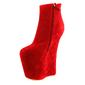 Suede 7,08 pulgadas de tacón Botas altura del tobillo Fiesta / noche Shoes