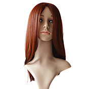 100％の人間のremy毛ハンドタイドヘアレースフロント18インチストレートヘアウィッグマルチカラーを選択する