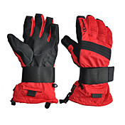 Rruesch-Waterproof Snowproof Skiën Handschoenen met Hipora Inserts (Rood, Roze)
