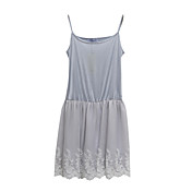 A-line Viscose mit Spitze Side Short-Länge Slip / Petticoat Mehr Farben