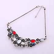 Women's Vintage Gem Flower Choker