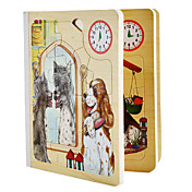 3-Layer Wooden Book Puzzle Educational Toy (3x11pcs Random Style)
