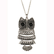 Sheet Metal conexión Owl Necklace