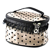 1pcs Spot Plastic And Leather Cosmetic Bag (26x26x8cm,Random Color)