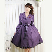 Long Sleeve Purple Cotton Princess Lolita Coat
