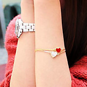 Women's Vintage Heart Leaf Bracelet