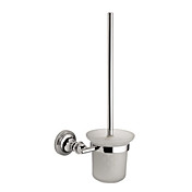 Contemporary Wall Mount Silver Chrome Finish Solid Brass Toothbrush Holder
