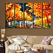 Orologio 28 "-35" Modern parete scenica in Canvas 5pcs K0119