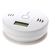Home Security Escritório Monóxido de Carbono Alarme detector de fumaça com tela LCD