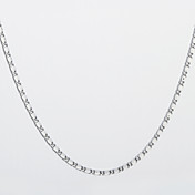 925 Sterling Silver Necklace Fashion Jewelry 925 Silver Wide Flat Chain