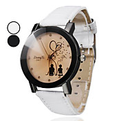 Damen PU Analog Quarz Wasserdicht Stil Armbanduhr (verschiedene Farben)