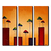 Paysage peint à la main peinture à l'huile Ensemble de 3 1211-LS0227