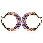 Sjarmerende 23k Gold Plated Cubic Zirconia Hoop øredobber