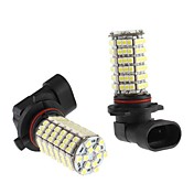 9006 6W 120x3528 SMD White LED Bulb for Car Fog Lamp (12V, 2-Pack)