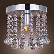40W Modern Crystal Flush Mount Light