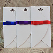 Vintage Wedding Invitation With Ribbon - Set of 50 (More Colors)