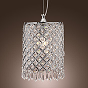 Las luces de 60w colgantes con gotas de cristal en la ronda