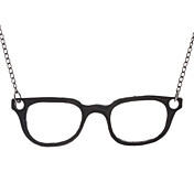 Spectacle Frames Shape Metal Necklace