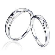 Personlized 925 Silber mit Füßen für Paare Ringe