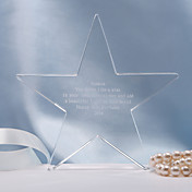 Personalized Five-potinted Star Wedding Cake Topper