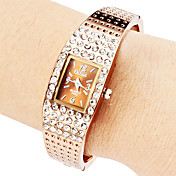 Femmes Bracelet en alliage de style analogique Montre à quartz (Bronze)