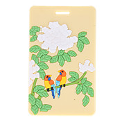 Flower and Bird Pattern Baggage Tag for Travel