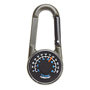Metal Buckled Compass with Thermometer