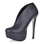Leatherette Stiletto Heel Ankle Boots Party / Evening Shoes With Platform