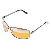 HONGLANG classiques Jaunes résine Polarized Lens Black Lunettes de Soleil vision nocturne conduite