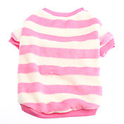 Baby Girl Estilo Pink e listra branca Brasão tosa para cães (XS-XL)