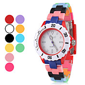 Unisex plástico analógico de cuarzo reloj de pulsera (varios colores)